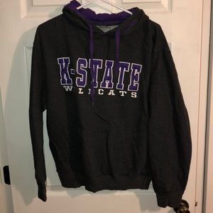 Gray k-State wildcats hooded sweatshirt